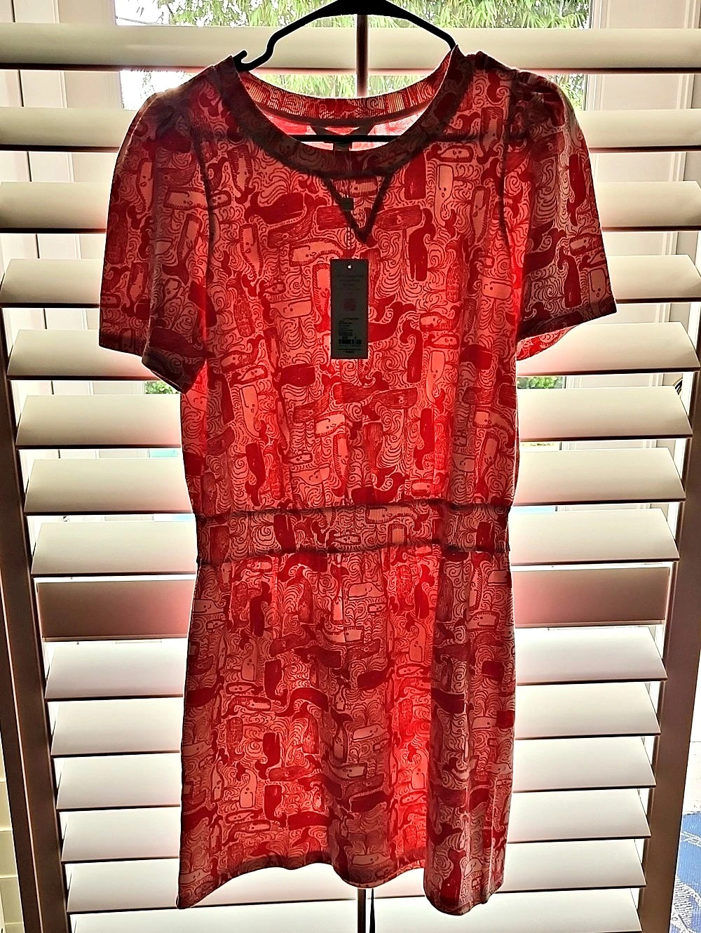 Lilly Pulitzer Fenn Dress Nautical Dress Red & White Medium NWT